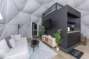 Mökkimajoitus Gaia Geodome Fredericksburg