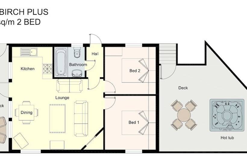Birch Lodge 19 With Hot Tub