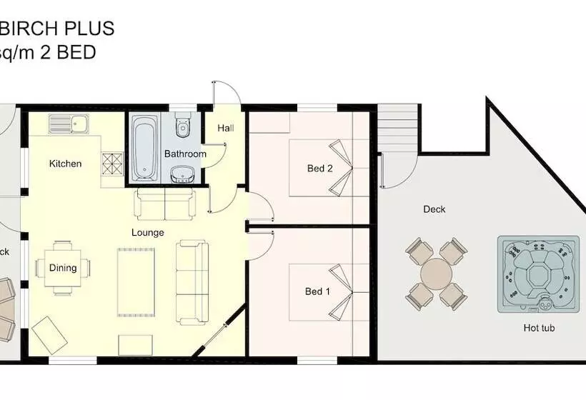 Birch Lodge 19 With Hot Tub