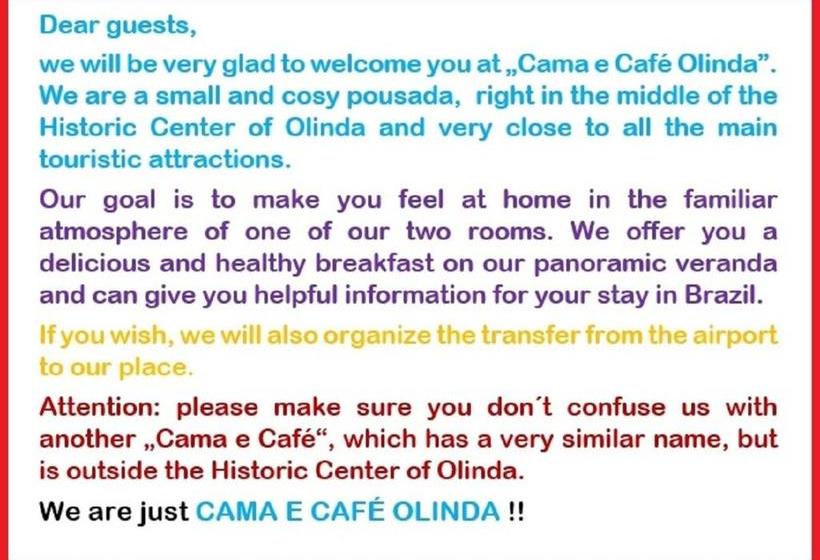 Cama E Café Olinda Bed And Breakfast