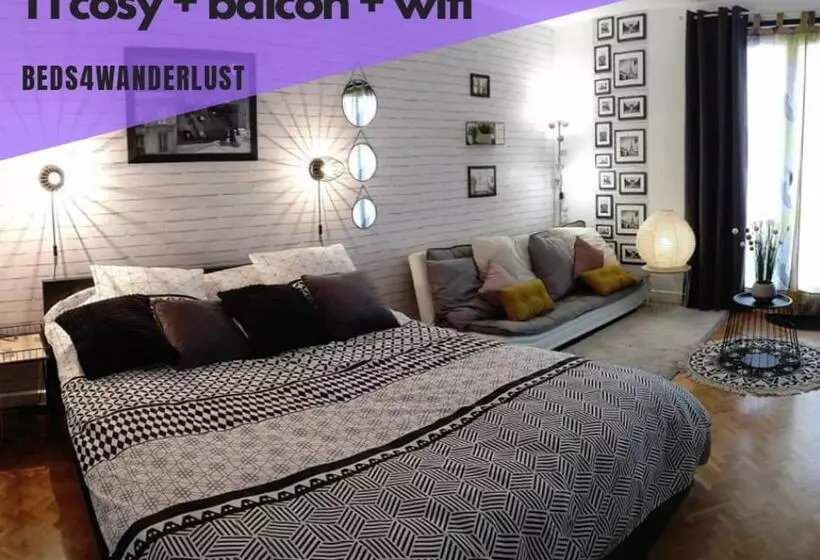 Le Parisien T1antony Berny By Beds4wanderlust   35m2 Avec Balcon   Aéroport Orly 5miles   Train Stat