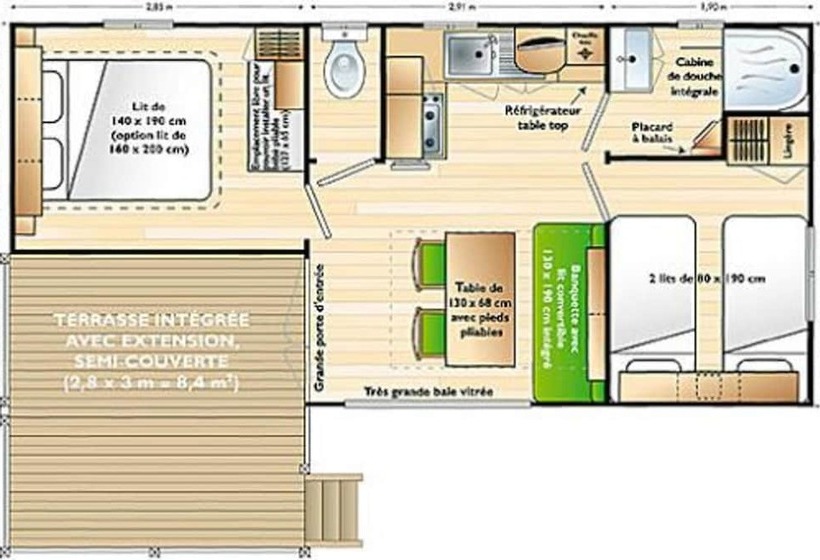 בית מלון כפרי Camping Le Pigeonnier
