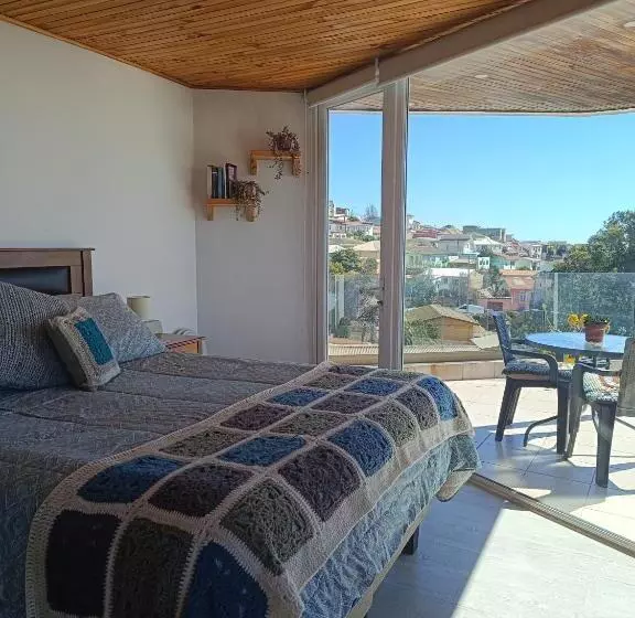 هاستل Hostal Lala Porteña Vista Al Mar, Baño Privado Y Desayuno