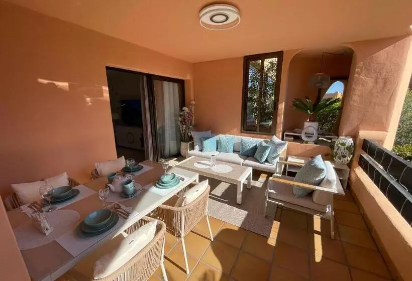 Casares Beach Golf Apartment With Private Garden Direct Pool Access