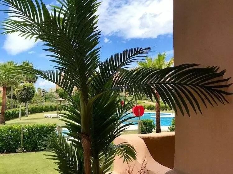 Casares Beach Golf Apartment With Private Garden Direct Pool Access