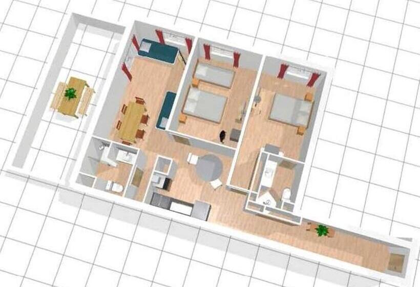 فندق Apart Hôtel Les 4 Sources