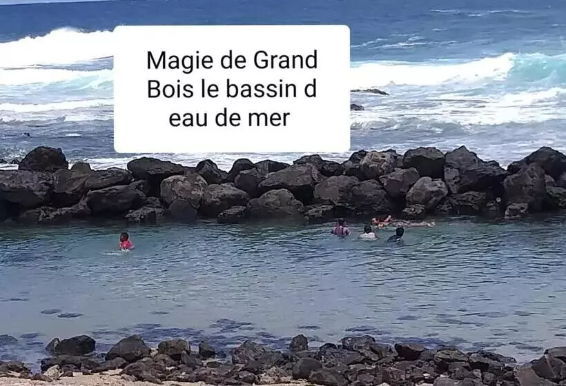 پانسیون Suite Indigo Jacuzzi Prive Piscine Vue Mer Acces Cuisine Laverie