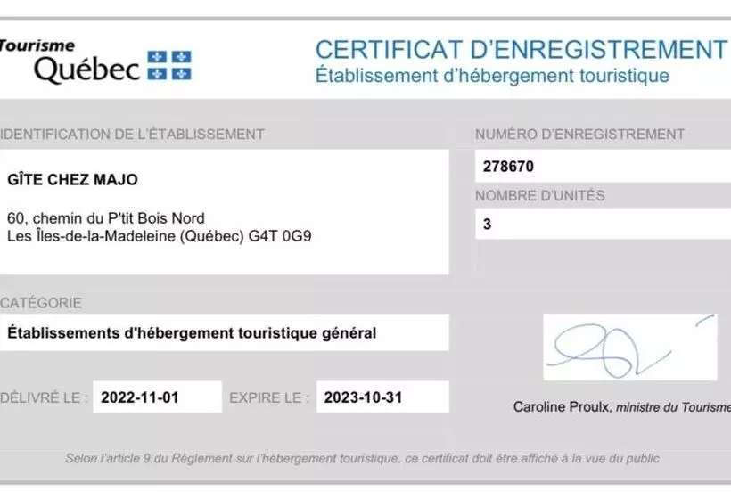 Aamiaismajoitus (B&B) Gîte Chez Majo