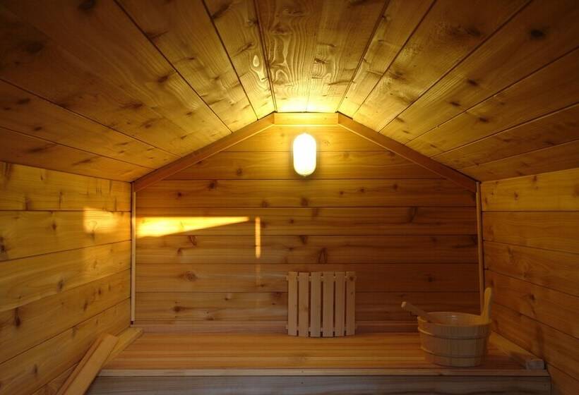 Relaxing Studio Sauna Luxe Bed Pet Friendly