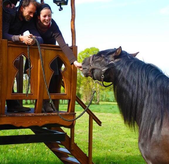Bed and Breakfast Une Roulotte Et Des Chevaux