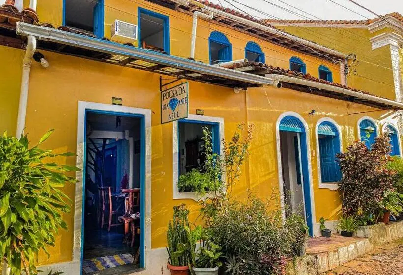 ペンション Pousada Diamante Azul  Aconchego No Centro De Lençois
