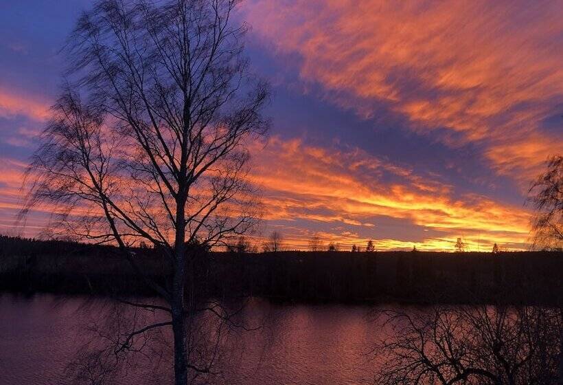Tiny Hut In The Forest Overlooking The River