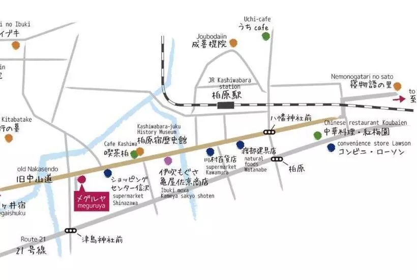 ペンション ゲストハウス メグルヤ 中山道柏原宿