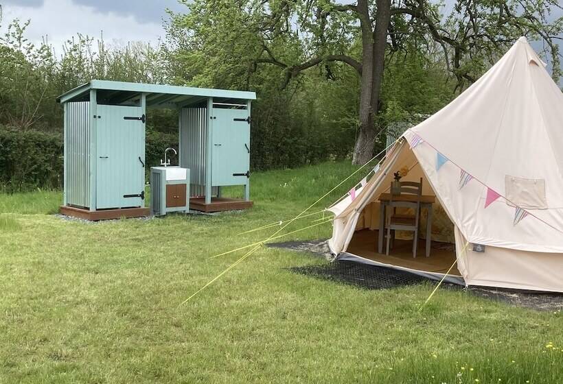 Glamping At The Homestead   Ensuite Bell Tent