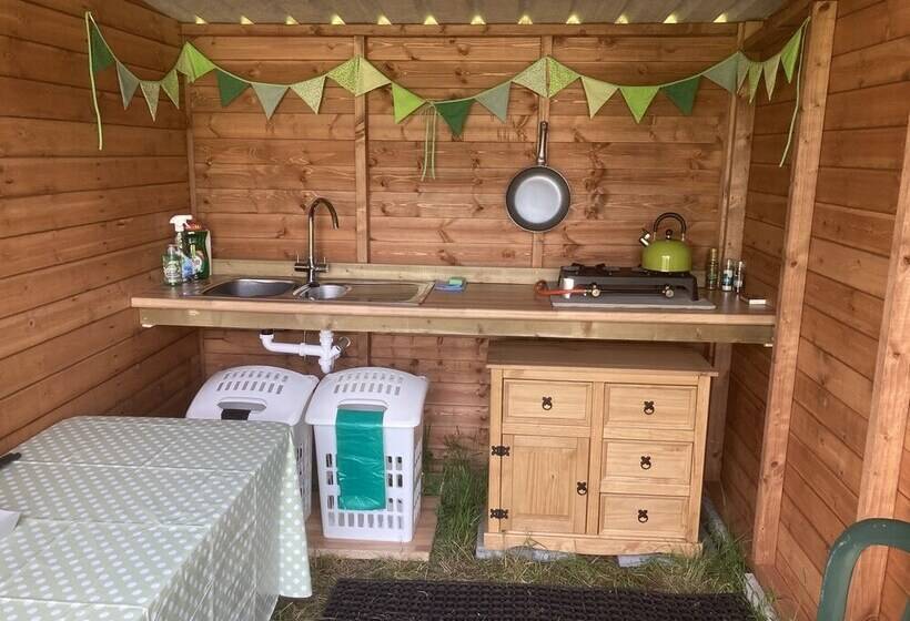 Glamping At The Homestead   Ensuite Bell Tent