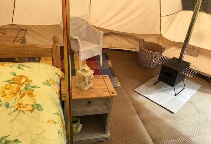 Glamping At The Homestead   Ensuite Bell Tent