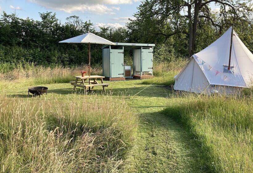 Glamping At The Homestead   Ensuite Bell Tent