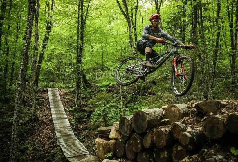 Condo Climatisé Près Du Mont Sainte Anne Avec Parc Aquatique, Piscine, Spa, Gym, Arcades Et Billard