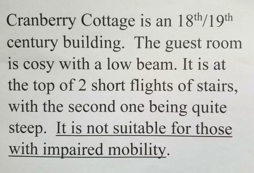 ベッドアンドブレックファースト Cranberry Cottage
