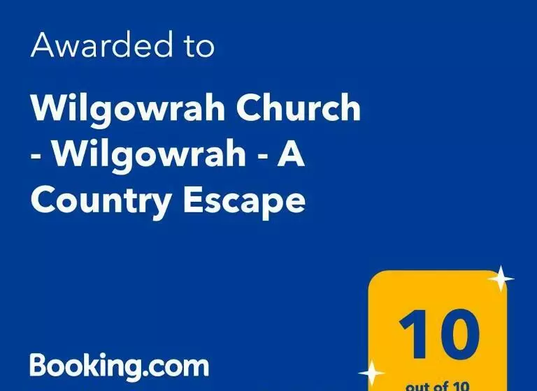 ベッドアンドブレックファースト Wilgowrah Church   Wilgowrah   A Country Escape