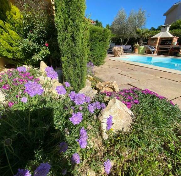 ベッドアンドブレックファースト Chambres Dans Villa Avec Piscine