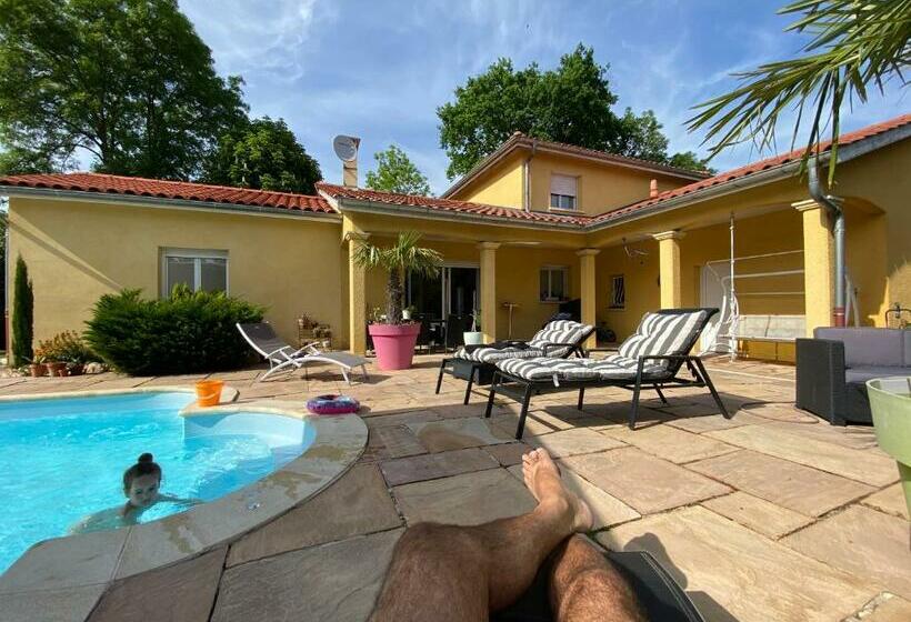 ベッドアンドブレックファースト Chambres Dans Villa Avec Piscine