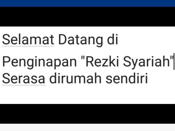 پانسیون Penginapan Rezki Syariah