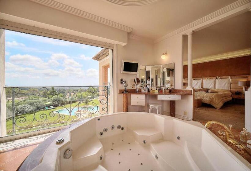 مبيت وإفطار Havre De Paix 5 étoiles Prestige Jacuzzi, Hammam, Sauna, Piscine Chauffée Mougins Cannes Grasse