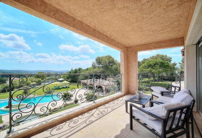 مبيت وإفطار Havre De Paix 5 étoiles Prestige Jacuzzi, Hammam, Sauna, Piscine Chauffée Mougins Cannes Grasse