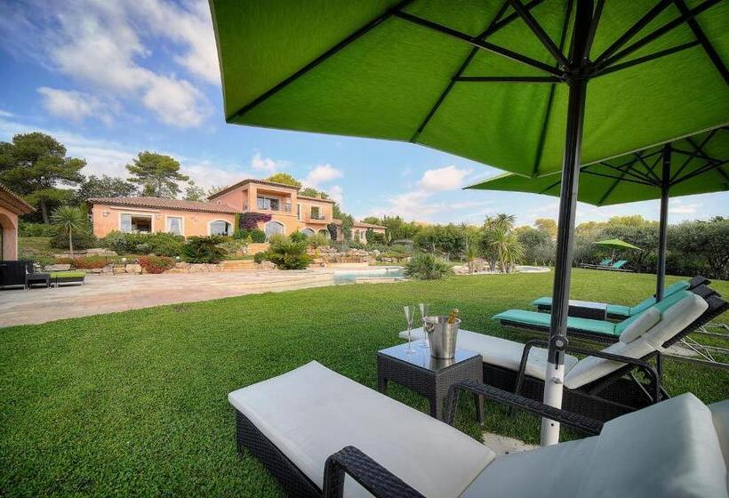 مبيت وإفطار Havre De Paix 5 étoiles Prestige Jacuzzi, Hammam, Sauna, Piscine Chauffée Mougins Cannes Grasse