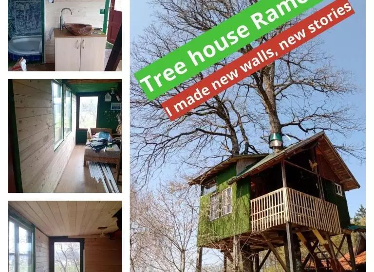 پانسیون Tree House Ramona & Fairytale Wooden House By Ljubljana