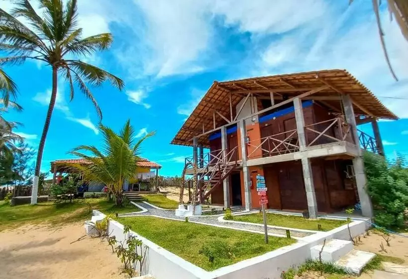 Retkeilymaja Pousada Chalé Dos Ventos Praia De Caetanos Em Amontada