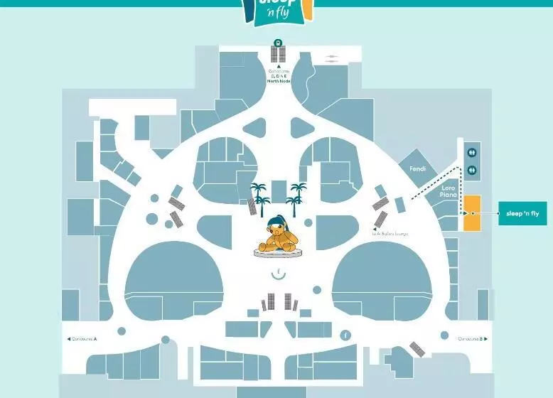 هتل Sleep  N Fly Sleep Lounge, South Node   Transit Only