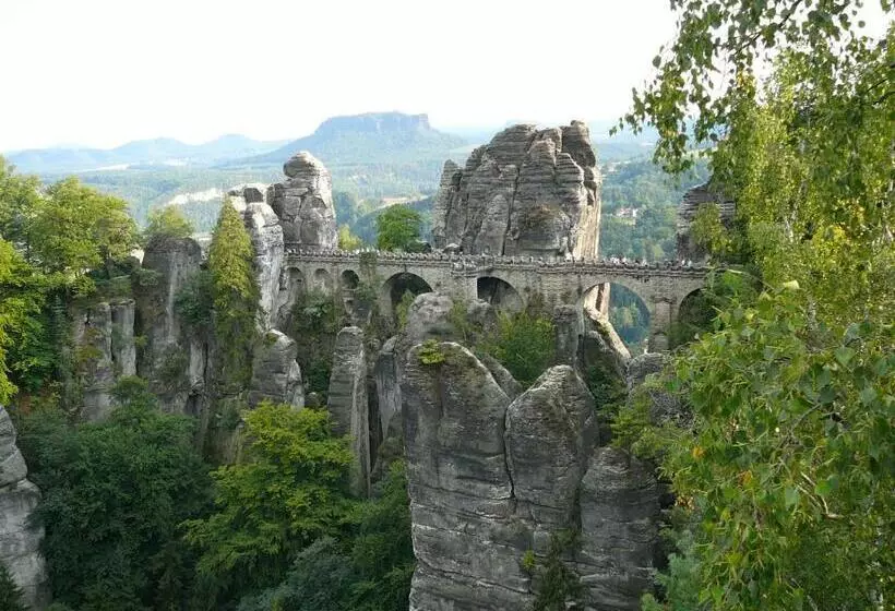 ペンション Günstiges Doppelzimmer Sächsische Schweiz