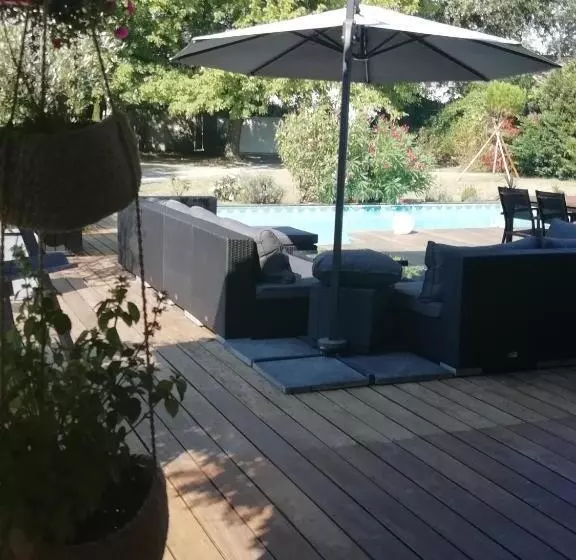 Aamiaismajoitus (B&B) Le Gite De La Canopée De Mios