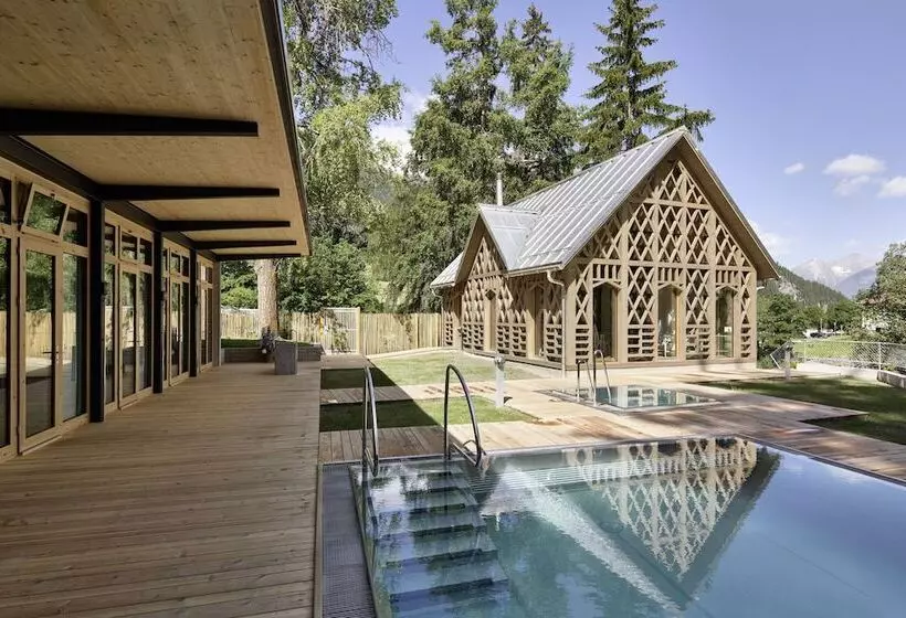 酒店 Kurhaus Bergün