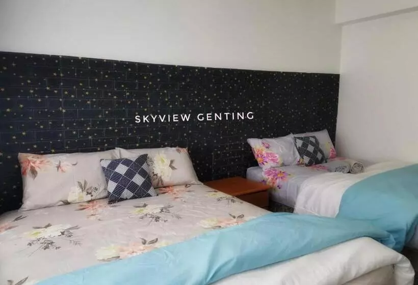 تختخواب و صبحانه 5 6 Pax Family Room Skyview Golden Hills, Genting Highlands