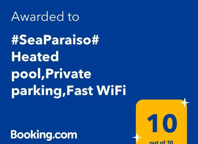 #seaparaiso# Heated Pool,private Parking,fast Wifi
