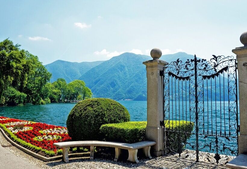 Lugano Blue Marine On Lake Shore