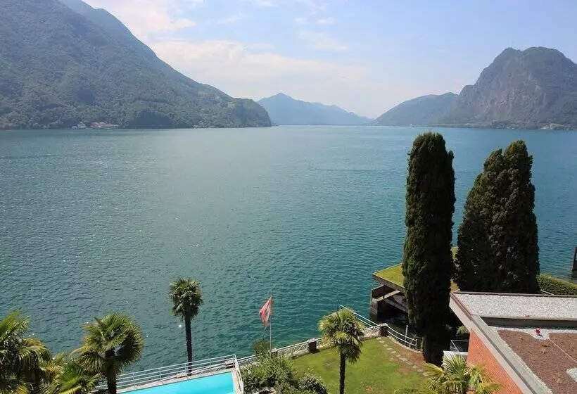 Lugano Blue Marine On Lake Shore
