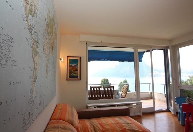 Lugano Blue Marine On Lake Shore