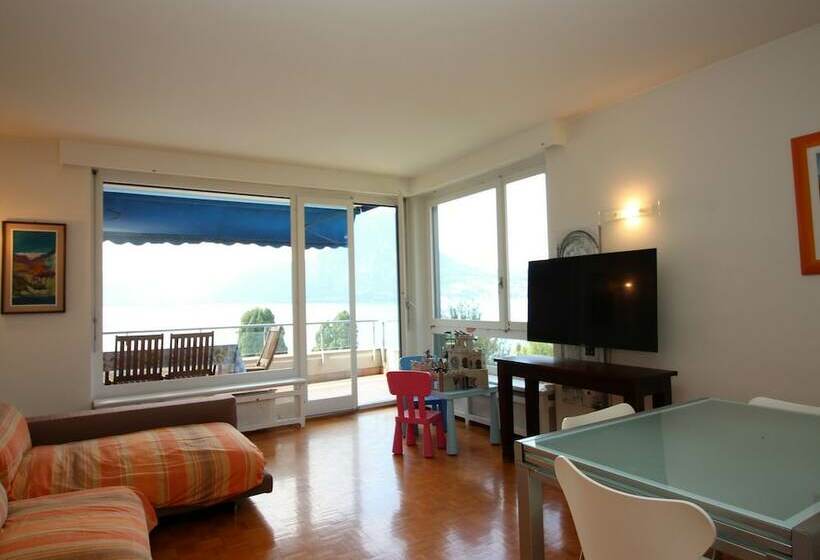 Lugano Blue Marine On Lake Shore