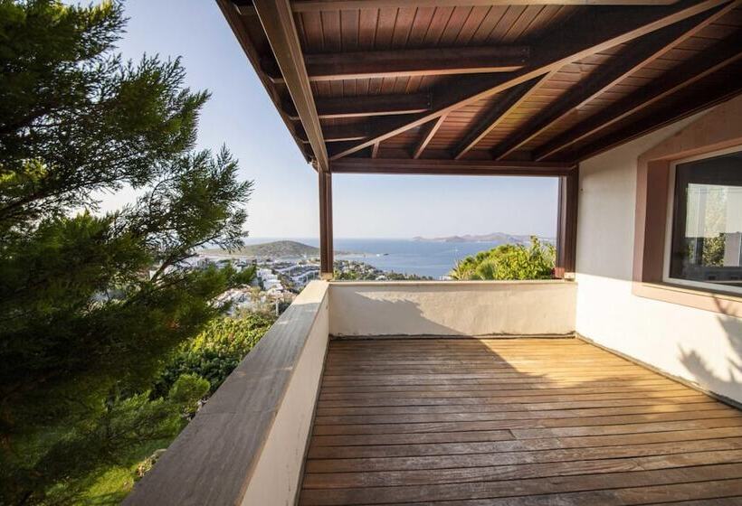 House With Amazing Sea View And Pool In Gumusluk