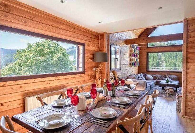 Chalet Massada Piscine Vue Sur Les Pistes Au Coeur De Vallberg Jacuzzi Wifi