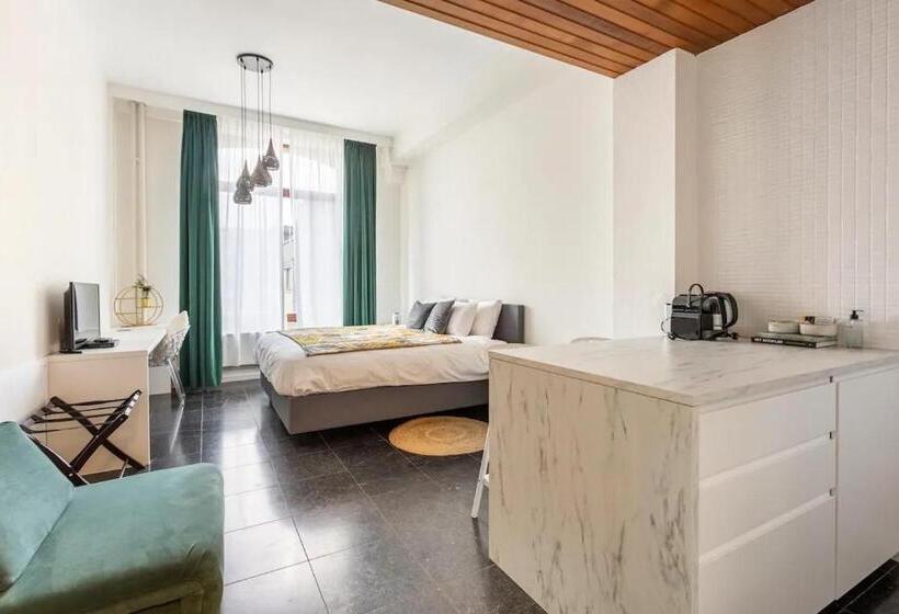 Riverview Studio In Historical Heart Of Antwerp