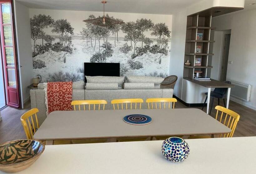 Superbe Appartement T3 Au Centre Plage .parking