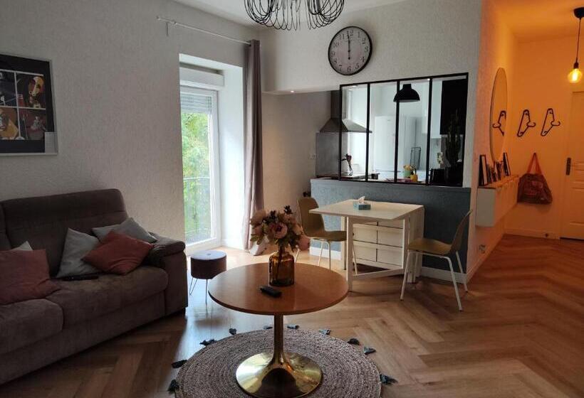 Le Petit Angle Appartement 2 Pièces, Plein Centre Ville, Près De La Gare Jusqu à 4 Personnes