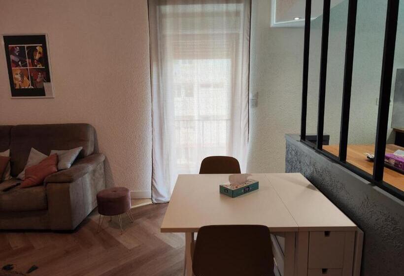 Le Petit Angle Appartement 2 Pièces, Plein Centre Ville, Près De La Gare Jusqu à 4 Personnes