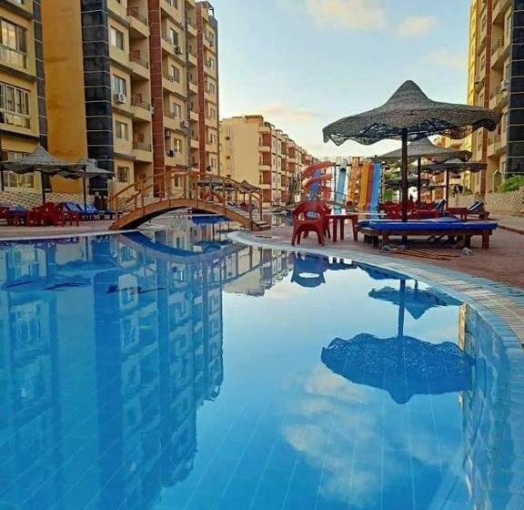 استراحتگاه استوديو فندقي للعائلات داخل قرية ريتال ڤيوالساحل الشمالي