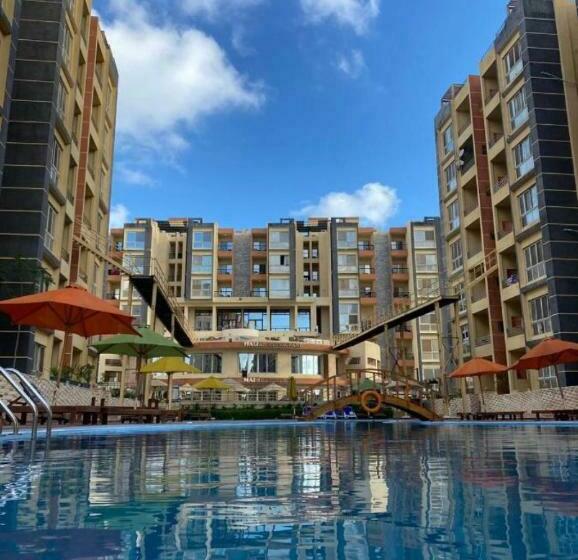 استراحتگاه استوديو فندقي للعائلات داخل قرية ريتال ڤيوالساحل الشمالي